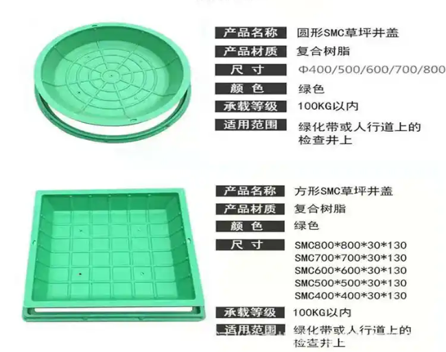 西安树脂复合种植井盖展示